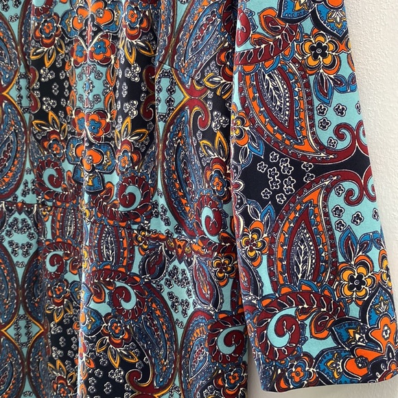 Liz Claiborne Paisley Print Dress, Size 14 - Picture 9 of 11